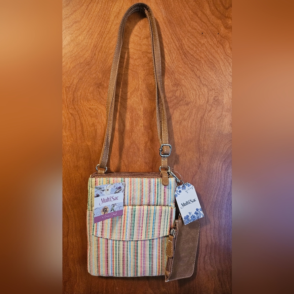 Multisac Multicolor Women's Bag Candy Straw NWT